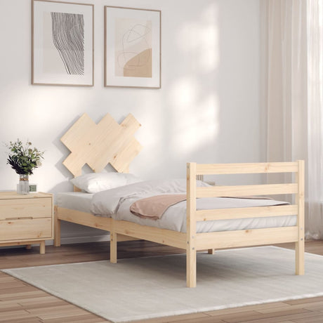 Bed Frame Without Mattress King Size Solid Wood