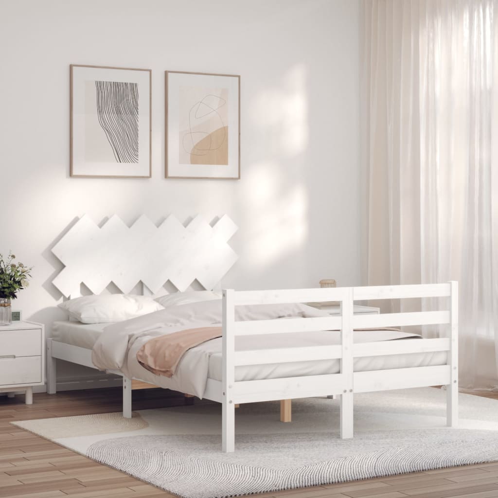 Bed Frame Without Mattress King Size Solid Wood