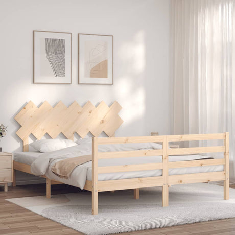 Bed Frame Without Mattress King Size Solid Wood