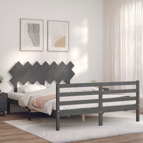 Bed Frame Without Mattress King Size Solid Wood