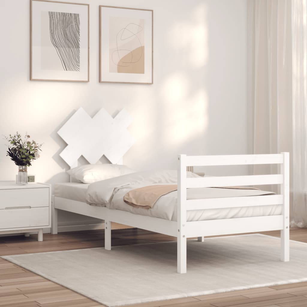 Bed Frame Without Mattress King Size Solid Wood