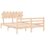 Bed Frame Without Mattress King Size Solid Wood