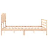 Bed Frame Without Mattress King Size Solid Wood
