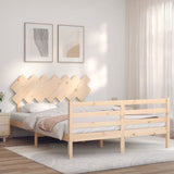 Bed Frame Without Mattress King Size Solid Wood