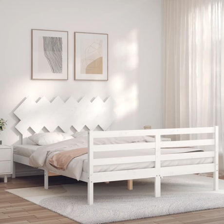 Bed Frame Without Mattress King Size Solid Wood