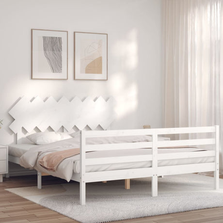 Bed Frame Without Mattress King Size Solid Wood