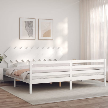 Bed Frame Without Mattress King Size Solid Wood
