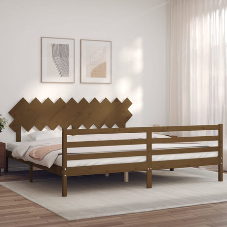 Bed Frame Without Mattress King Size Solid Wood