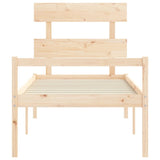 Senior Bed without Mattress 90x200 cm Solid Wood