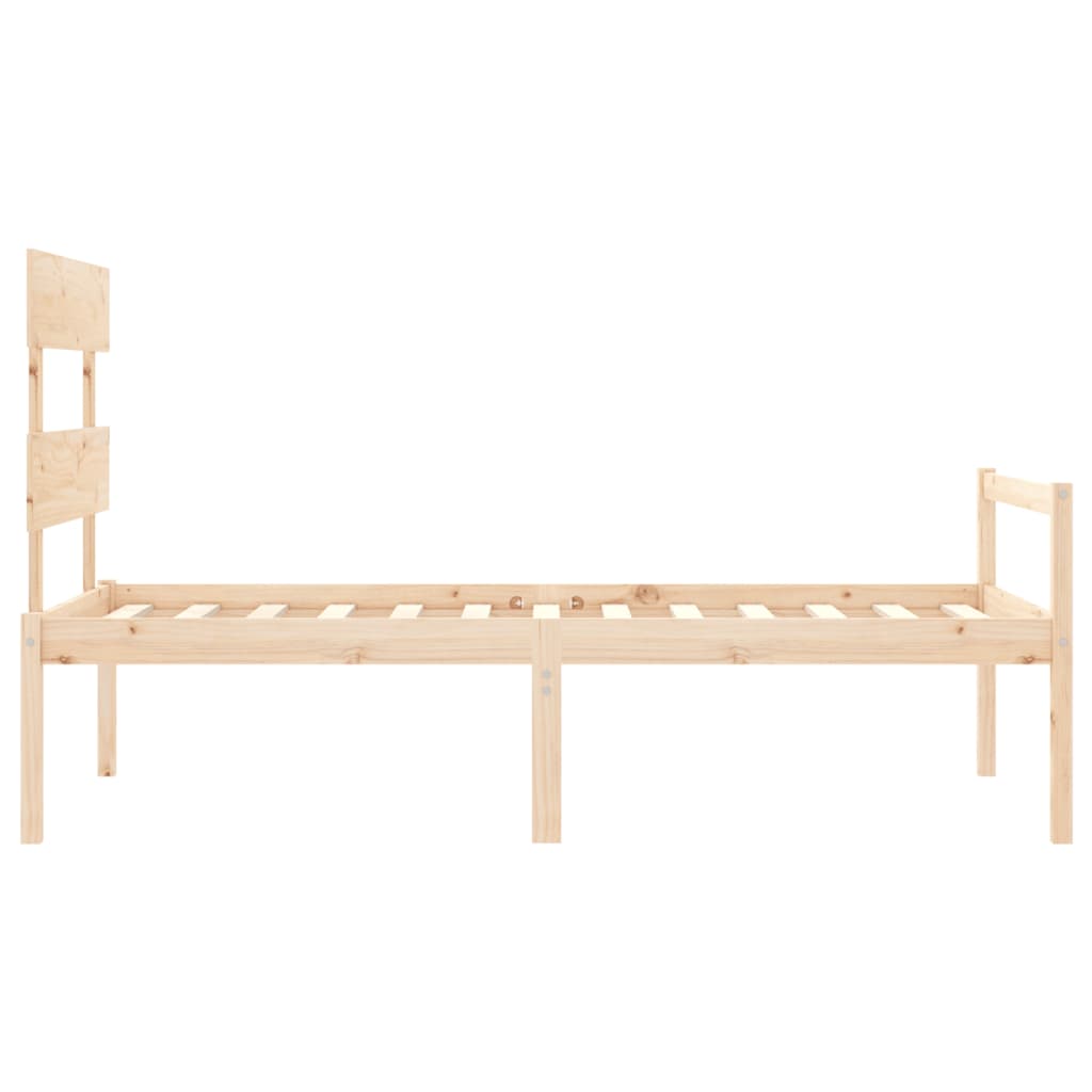 Senior Bed without Mattress 90x200 cm Solid Wood