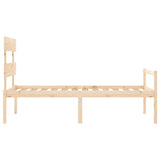 Senior Bed without Mattress 90x200 cm Solid Wood