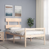 Senior Bed without Mattress 90x200 cm Solid Wood