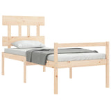 Senior Bed Without Mattress Single Solid Wood