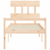 Senior Bed Without Mattress Single Solid Wood