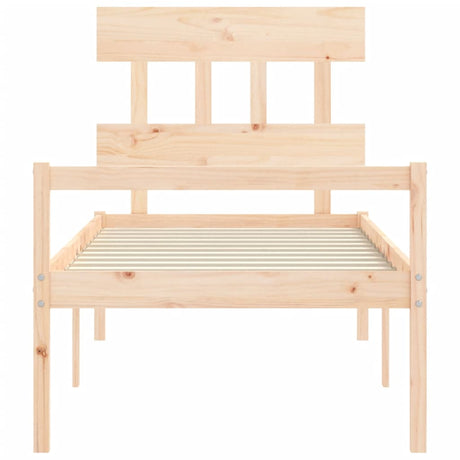 Senior Bed Without Mattress Single Solid Wood