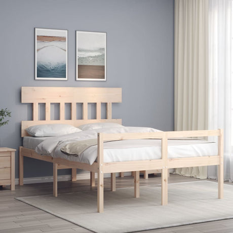 Senior Bed Without Mattress Single Solid Wood