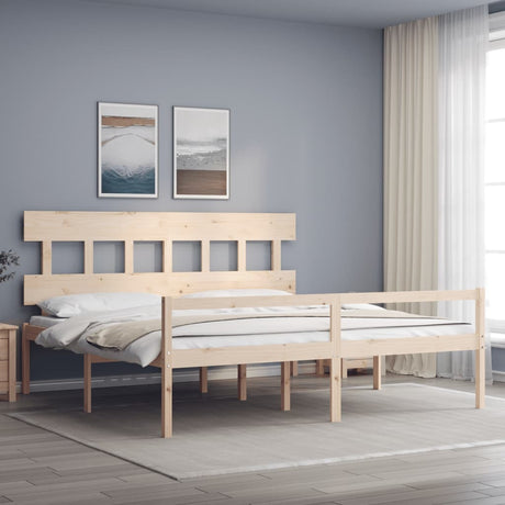 Senior Bed Without Mattress Single Solid Wood