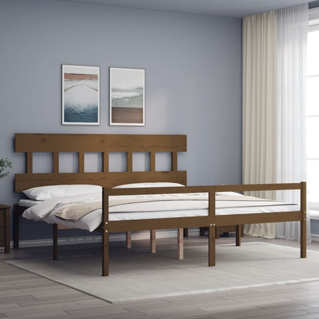 Senior Bed Without Mattress Single Solid Wood