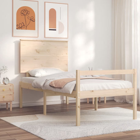 Senior Bed Without Mattress Solid Wood