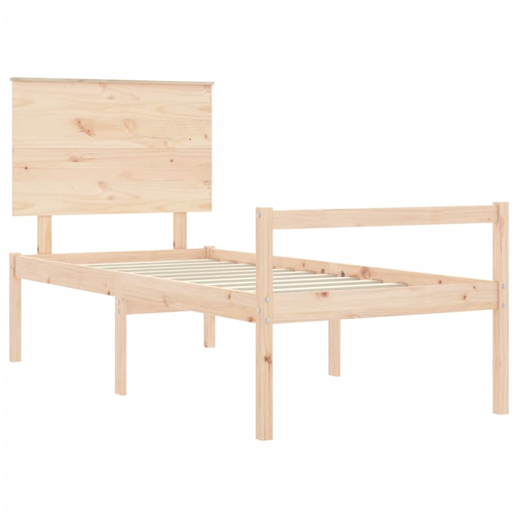 Senior Bed Without Mattress Solid Wood