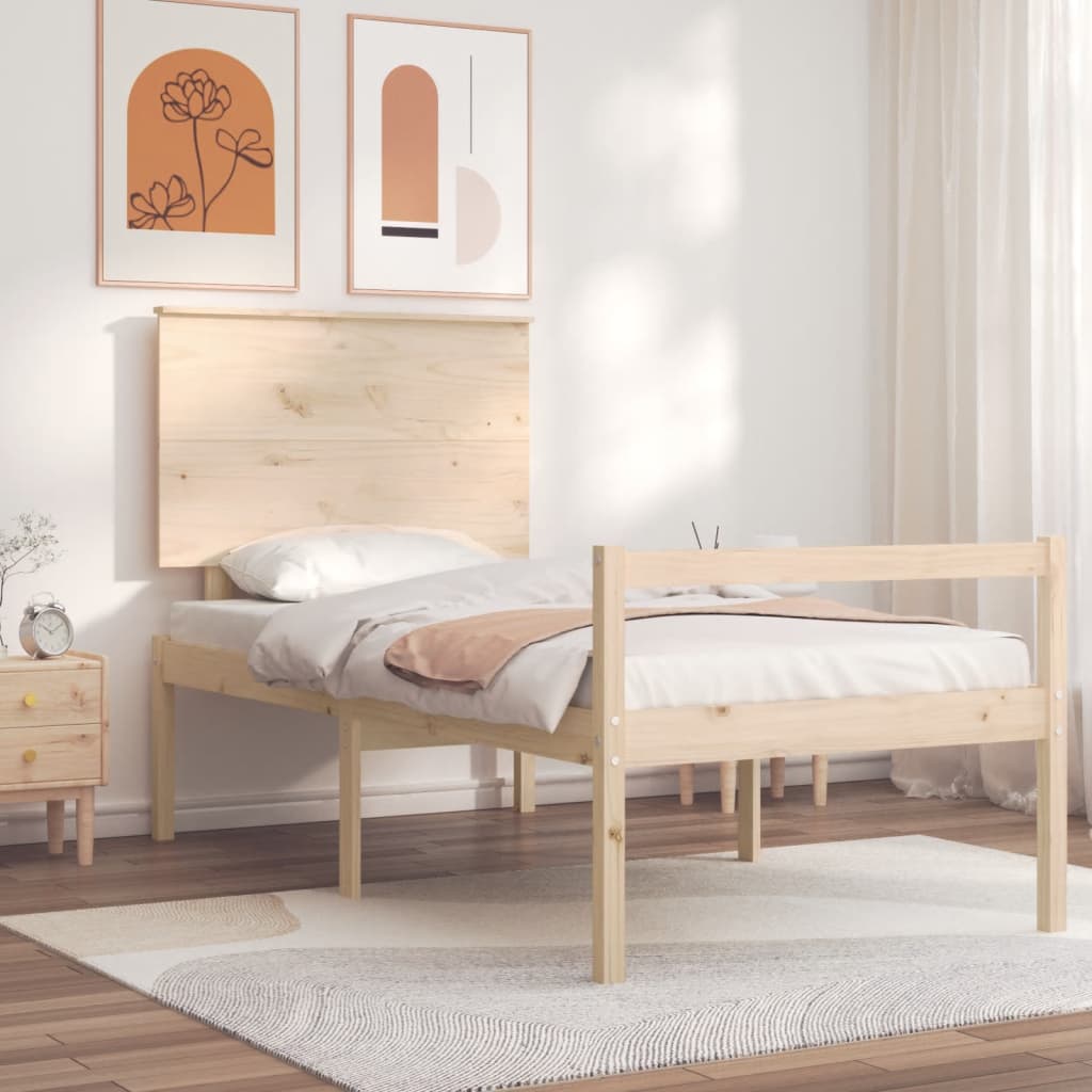Senior Bed Without Mattress Solid Wood