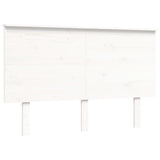 Senior Bed without Mattress White 140x200 cm Solid Wood