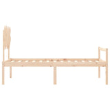 Senior Bed Without Mattress Single Solid Wood