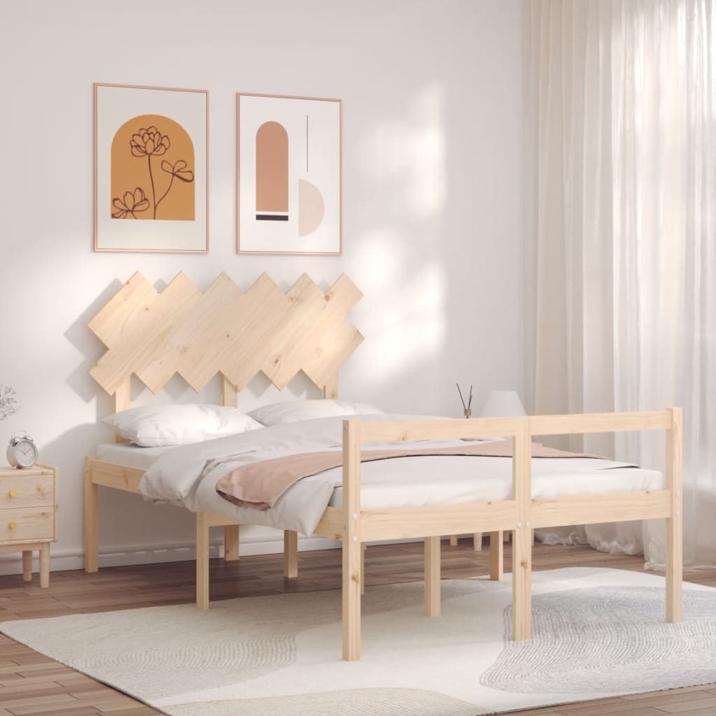 Senior Bed Without Mattress Single Solid Wood