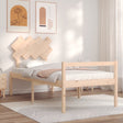 Senior Bed Without Mattress Single Solid Wood