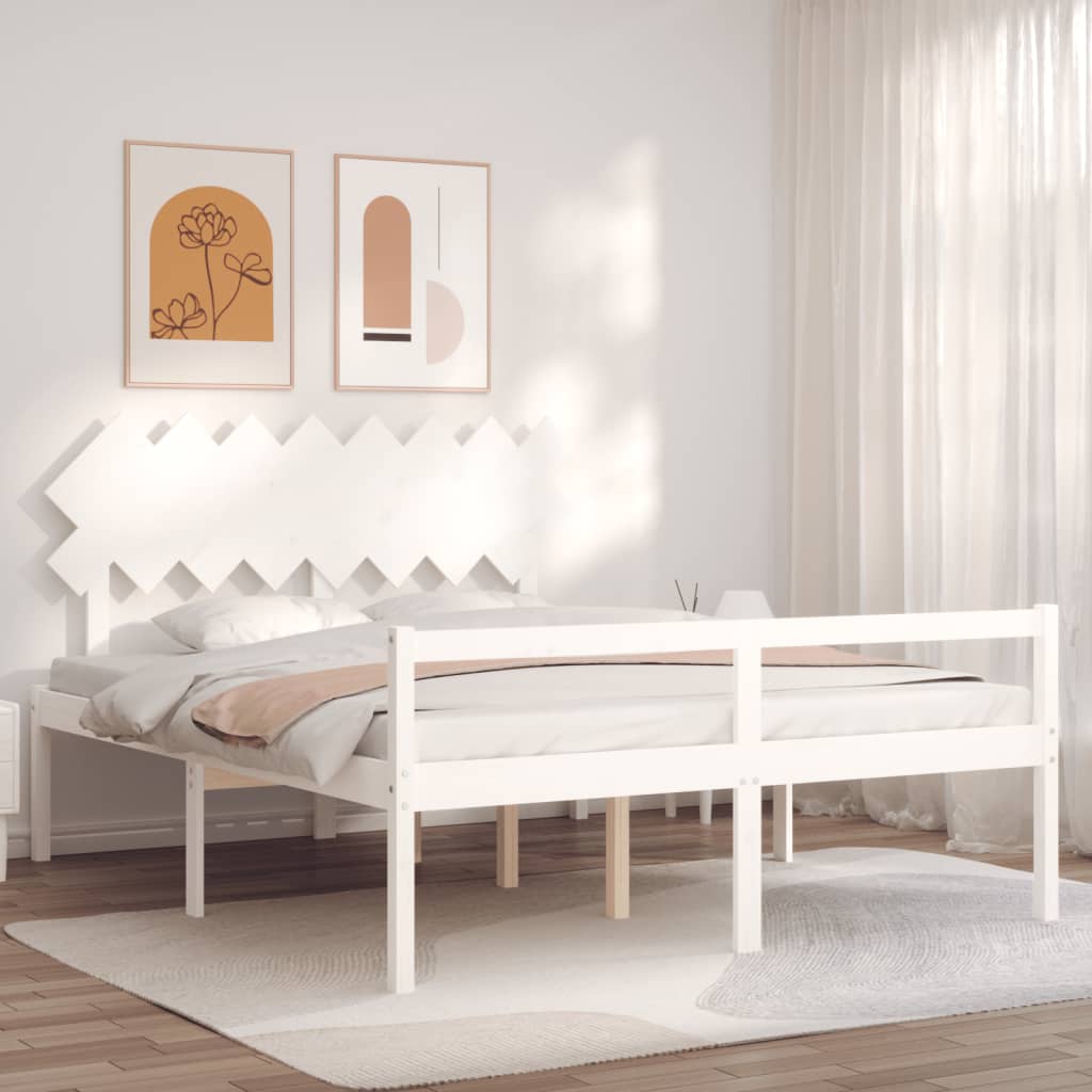 Senior Bed Without Mattress Single Solid Wood