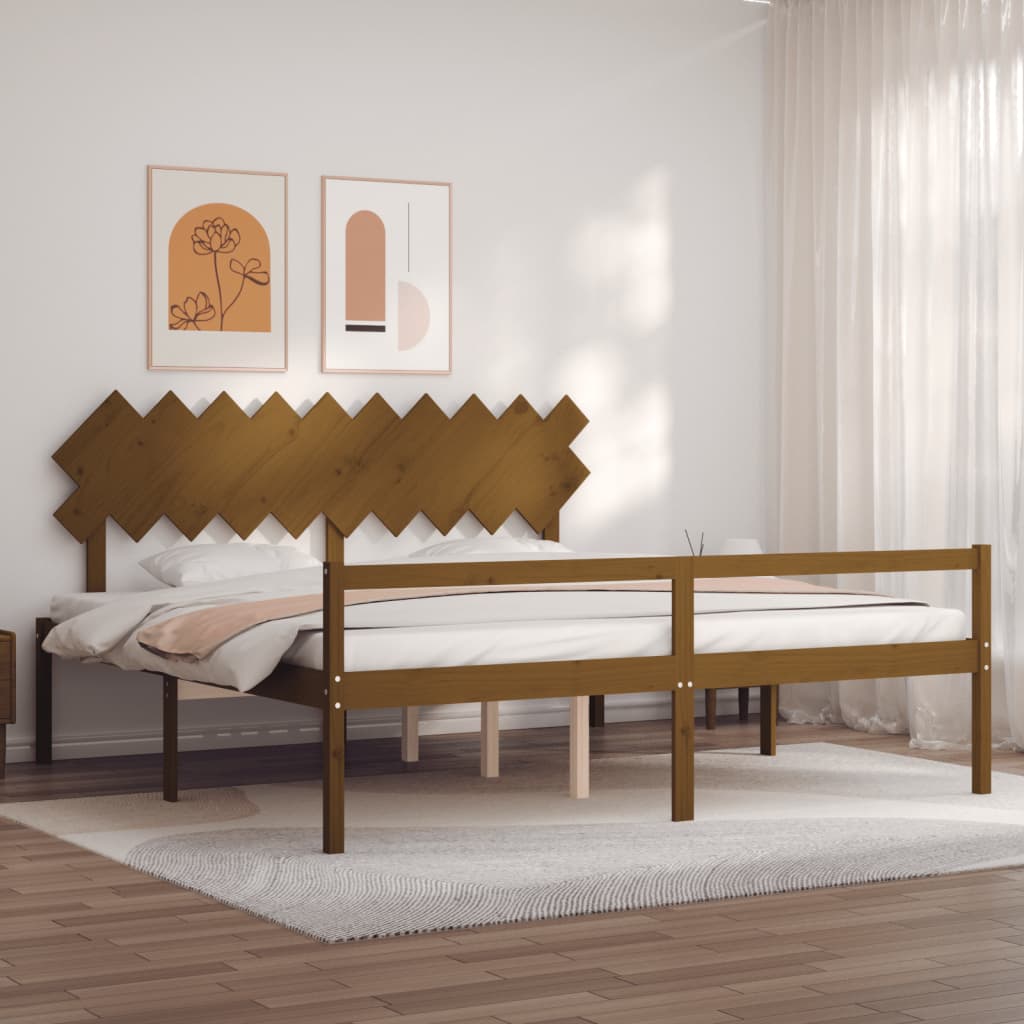 Senior Bed Without Mattress Single Solid Wood