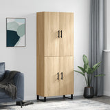 Highboard 69.5X34X180 Cm Engineered Wood