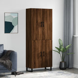 Highboard 69.5X34X180 Cm Engineered Wood