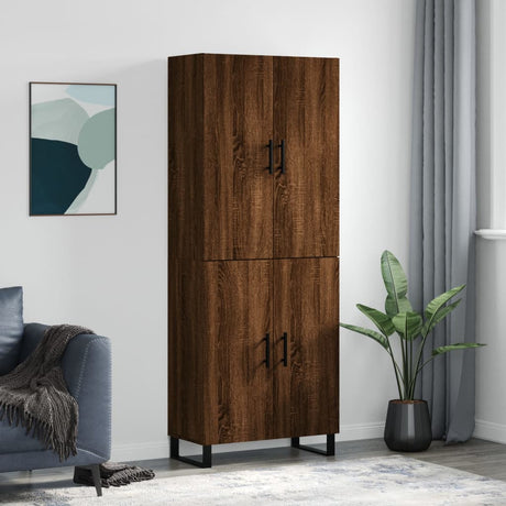 Highboard 69.5X34X180 Cm Engineered Wood