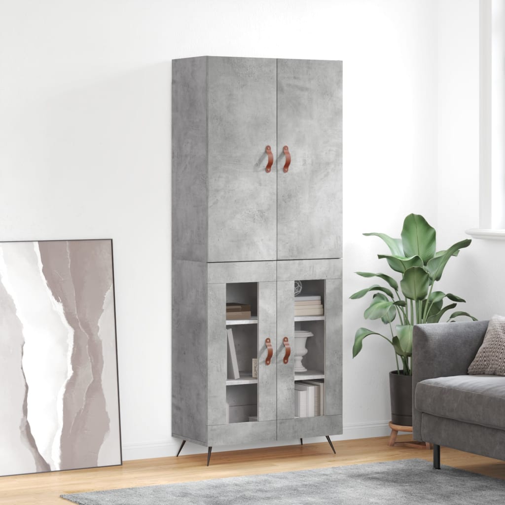 Highboard 69.5X34X180 Cm Engineered Wood