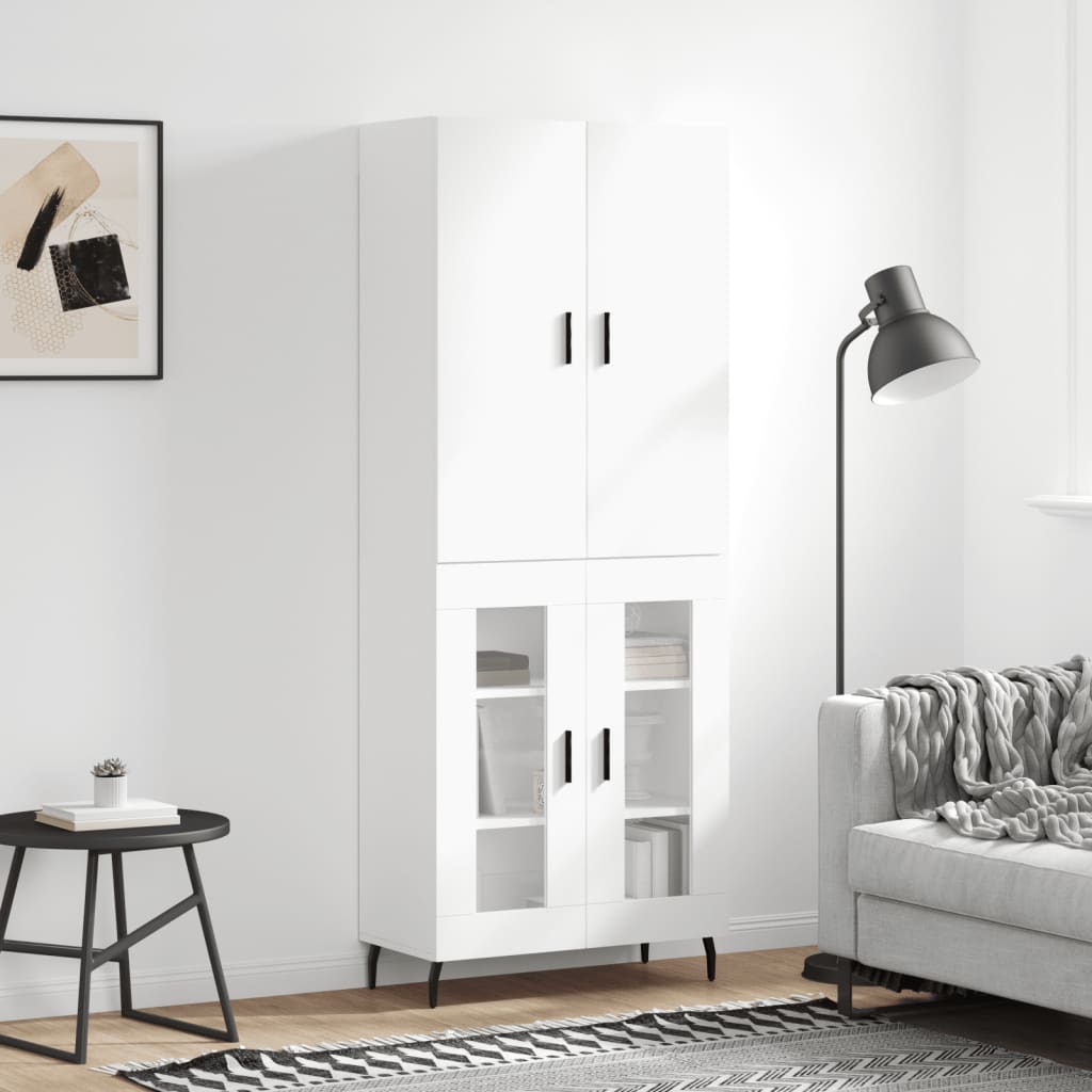 Highboard 69.5X34X180 Cm Engineered Wood