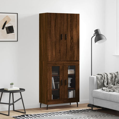 Highboard 69.5X34X180 Cm Engineered Wood