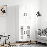 Highboard 69.5X34X180 Cm Engineered Wood