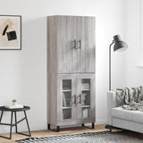 Highboard 69.5X34X180 Cm Engineered Wood