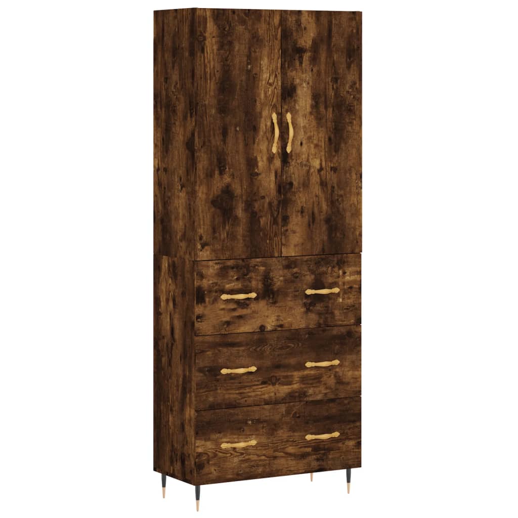 Highboard 69.5X34X180 Cm Engineered Wood