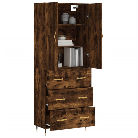 Highboard 69.5X34X180 Cm Engineered Wood