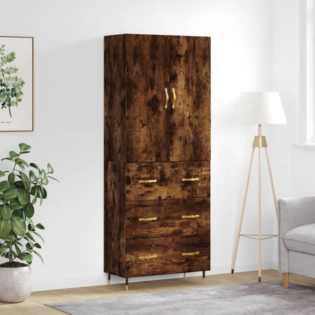 Highboard 69.5X34X180 Cm Engineered Wood