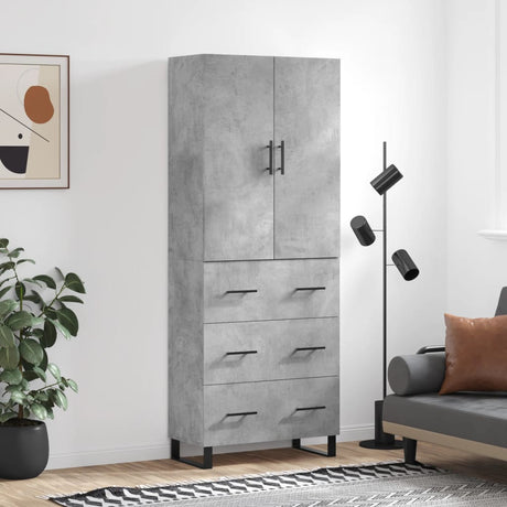 Highboard 69.5X34X180 Cm Engineered Wood