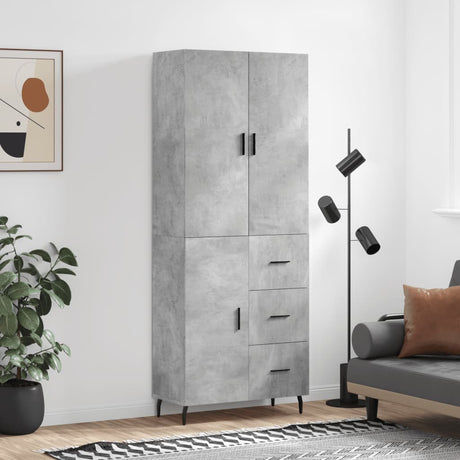 Highboard 69.5X34X180 Cm Engineered Wood