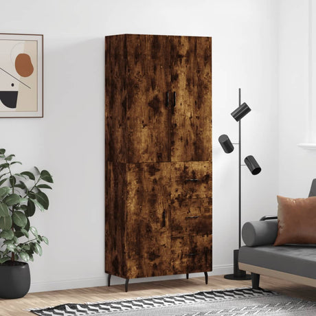 Highboard 69.5X34X180 Cm Engineered Wood