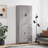 Highboard 69.5X34X180 Cm Engineered Wood