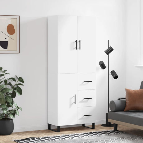 Highboard 69.5X34X180 Cm Engineered Wood