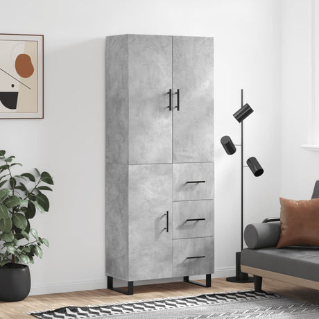 Highboard 69.5X34X180 Cm Engineered Wood