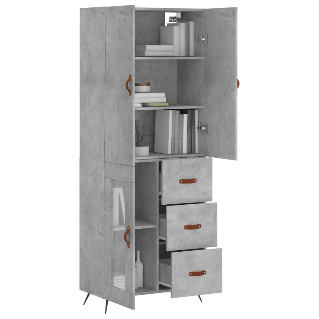 Highboard 69.5X34X180 Cm Engineered Wood