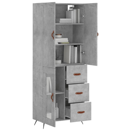 Highboard 69.5X34X180 Cm Engineered Wood